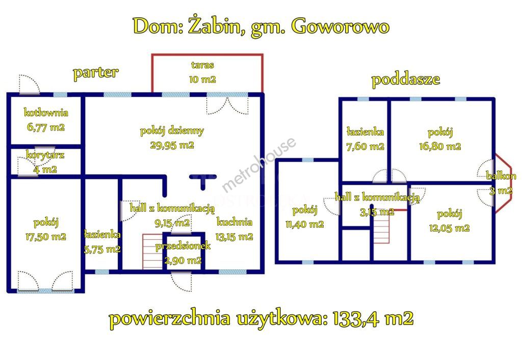 Dom na sprzedaż, Ostrołęcki, Żabin, Żabin