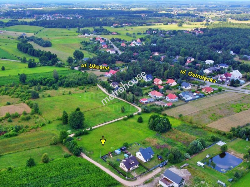 Działka na sprzedaż, Ostrołęcki, Białobiel, Ukośna