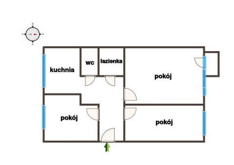 Sprzedaż Mieszkanie Cicha, Piaski, Pabianice