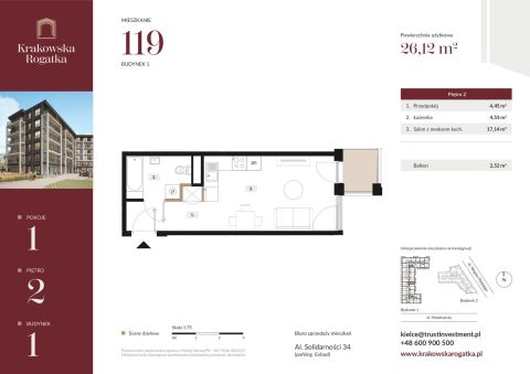 Sprzedaż Mieszkanie Miodowicza, Kielce