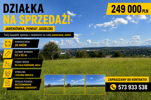 Sprzedaż Działka Jareniówka, pow. jasielski